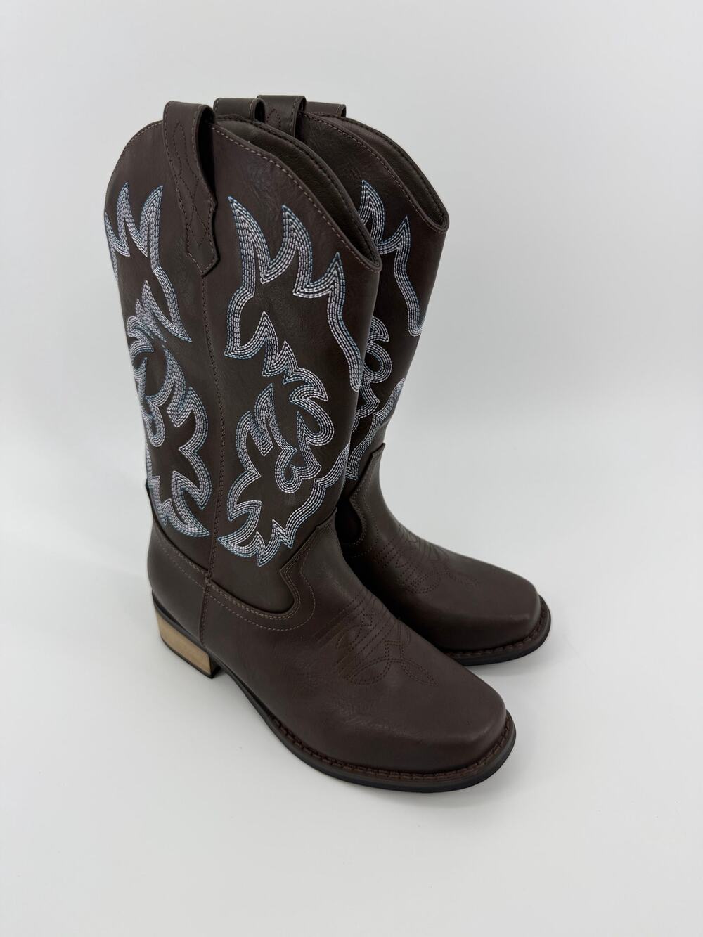 Western cowgirl boots mid calf